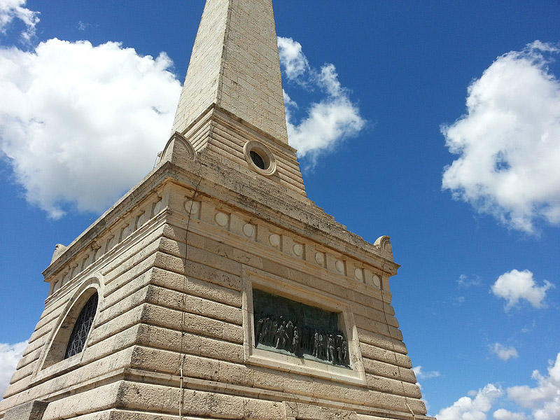 Het mausoleum ter ere van Garibaldi op de pianto romano