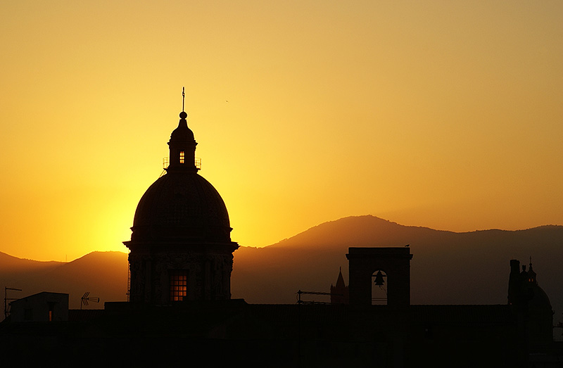 De koepel van de kathedraal van Palermo