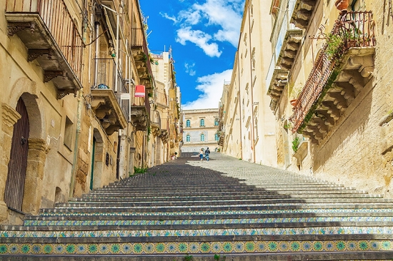 The Staircase of Santa Maria del Monte in Caltagirone in Sicily