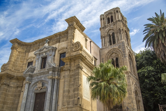 De Santa Maria dell'Ammiraglio kerk (Martorana) in Palermo op Sicilië  - 4407